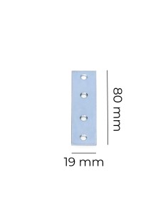 Pletina zincada 80x19x2mm 2