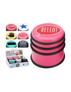 Tope de puerta metal ø7 x 8 cm colores variados 2