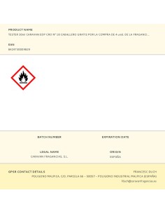 Tester 30ml caravan edp cro nº 18 caballero gratis por la compra de 4 unid. de la fragancia correspondiente al tester 2