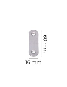 Placa acero inox 57x16x1,5mm 2