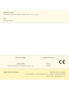 Pulsador superficie blanco serie mural, 74 x 72 x 28 mm 2