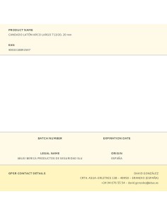 Candado latón arco largo 713/20, 20 mm 2