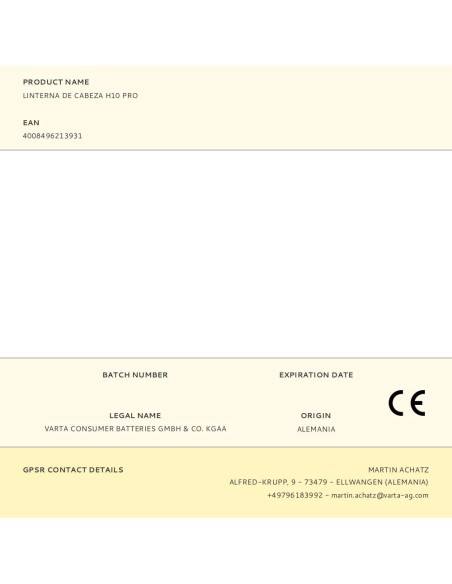 Linterna de cabeza h10 pro