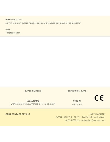 Linterna night cutter pro f40r 2000 im 5...