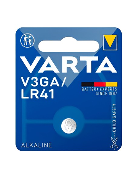 Micro pila de boton alkalina lr41 - v3ga, (blíster 1 und) ø7,9 x 3,6 mm