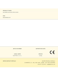 Recambio bateria para 36164 2