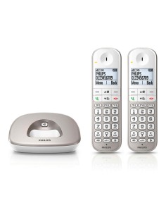 Teléfono duo inalámbrico xl4902s blanco y gris 2