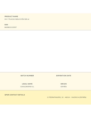 Kh-7 placas inducción 500 ml