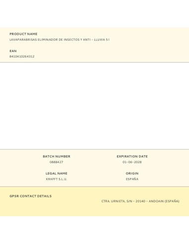 Lavaparabrisas eliminador de insectos y anti -...