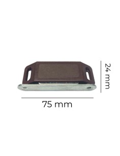 Imán para puerta marrón (2 piezas) 75 x 15 x 24 mm 2