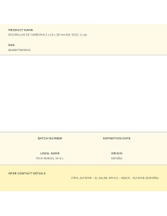 Escobillas de carbon 6,3 x 16 x 20 mm ref. 9222, 2 uds 2