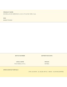 Escobillas de carbon 6,5 x 13,5 x 27 mm ref. 9250, 2 uds 2