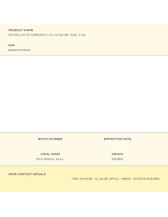 Escobillas de carbon 6,5 x 8 x 13 mm ref. 9163, 2 uds 2
