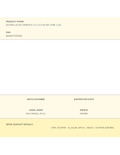 Escobillas de carbon 6 x 9 x 12,5 mm ref. 9298, 2 uds 2