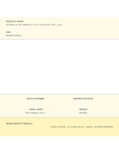 Escobillas de carbon 7 x 12,5 x 26 mm ref. 9347, 2 uds 2