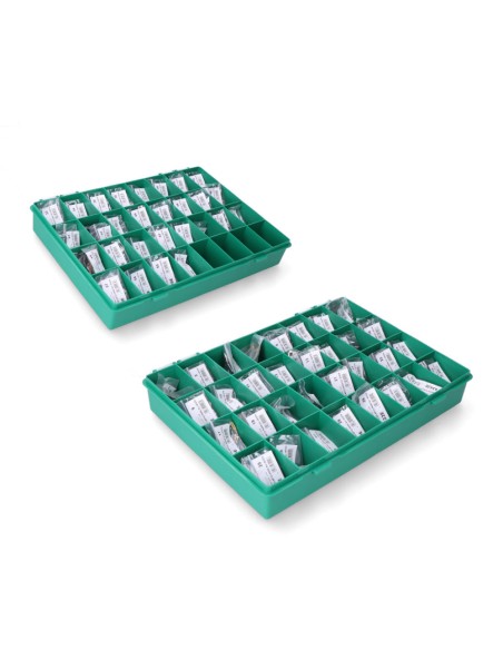 Expositor 60 escobillas de carbon mas vendidas (120 juegos)