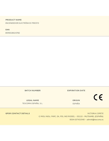 Encendedor electrónico presto