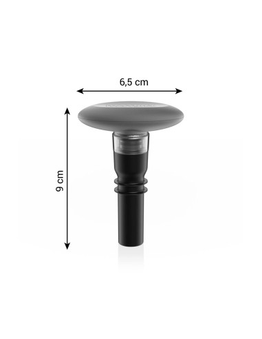 Tapón con bomba de vacío vino