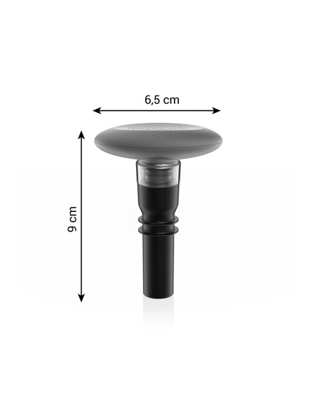 Tapón con bomba de vacío vino