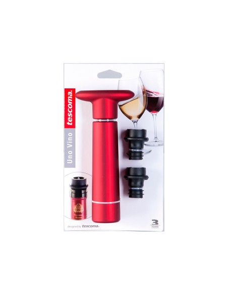 Bomba de vacío uno vino + 2 tapones