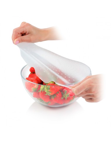 Tapas flexibles de silicona 4food ø17 y 23 cm 2...