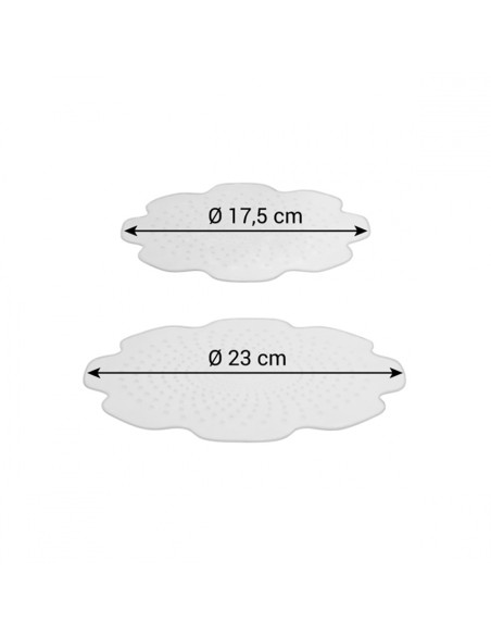 Tapas flexibles de silicona 4food ø17 y 23 cm 2 uds