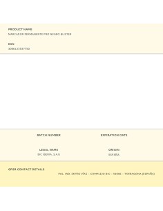 Marcador permanente pro negro blister 2