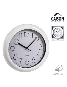 Reloj pared blanco y negro ø 25 cm