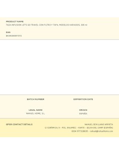 Taza infusion let's go travel con filtro y tapa modelos variados 300 ml 2