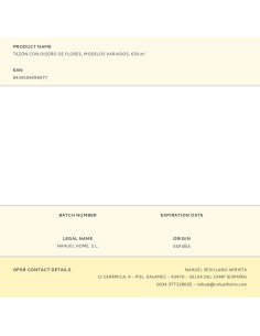 Tazón con diseño de flores modelos variados 630 ml 2