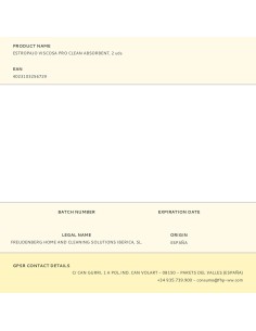 Estropajo viscosa pro clean absorbent, 2 uds 2