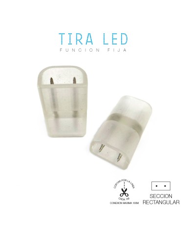 Empalme recto para dos tiras de led