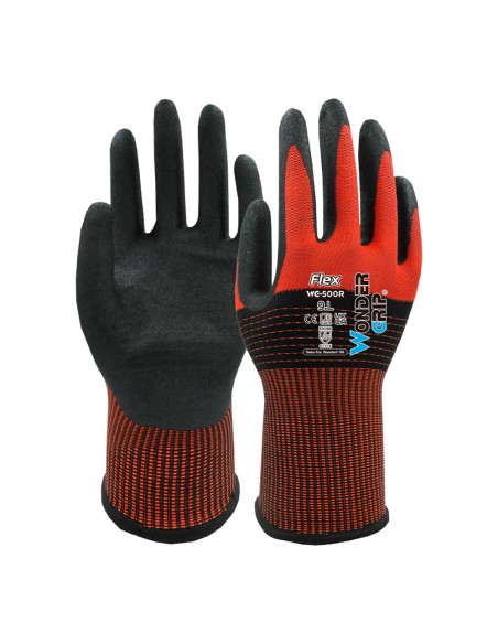 Guante nailon, palma recubierta nitrilo, talla 10