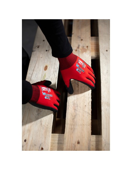 Guante nailon, palma recubierta nitrilo, talla 11