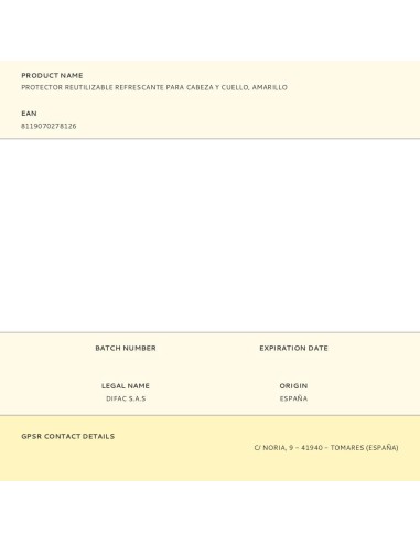 Protector reutilizable refrescante para cabeza...