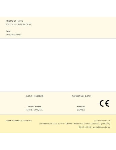 Joystick player pacman