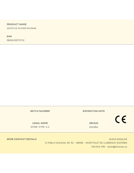 Joystick player pacman