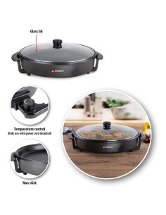 Cazuela eléctrica 1500 w ø 40 cm 2