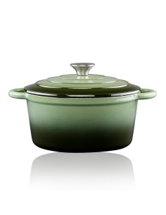 Cacerola de hierro fundido esmaltado color verde 3,8 l, ø24 x 11,8 cm