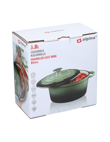 Cacerola de hierro fundido esmaltado color...