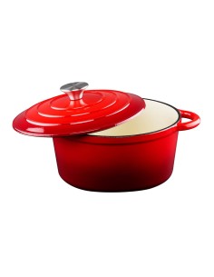 Cacerola de hierro fundido esmaltado color rojo 3,8 l, ø24 x 11,8 cm 2