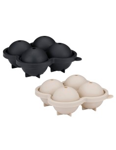 Cubitera para hielos redondos colores surtidos 15,5 x 15,5 x 7 cm