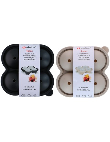 Cubitera para hielos redondos colores surtidos...