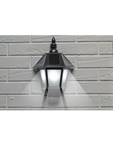 Aplique solar led, luz fria/efecto llama, ip44,...