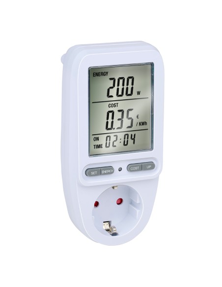 Monitor de energía para enchufes 7 x 7,5 x 14,5 cm