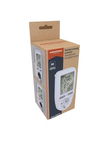 Monitor de energía para enchufes 7 x 7,5 x 14,5 cm