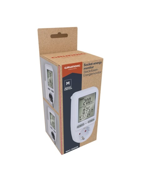Monitor de energía para enchufes 7 x 7,5 x 14,5 cm