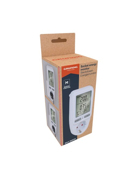 Monitor de energía para enchufes 7 x 7,5 x 14,5 cm