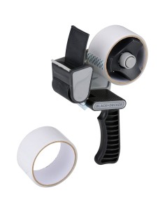 Dispensador cinta de embalaje + 2 rollos 48 mm x 15 m 2