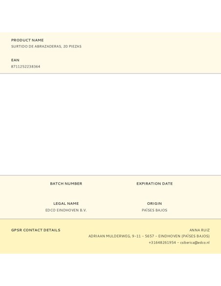 Surtido de abrazaderas, 20 piezas